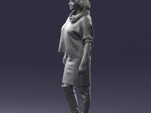 woman in long boots 0618 3d print ready 3D Print Model
