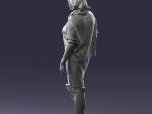woman in long boots 0618 3d print ready 3D Print Model
