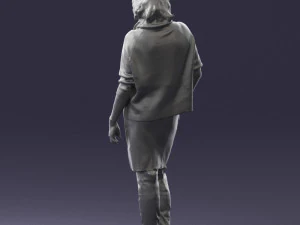 woman in long boots 0618 3d print ready 3D Print Model
