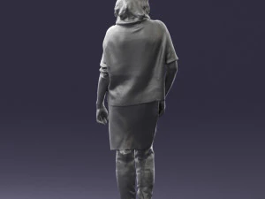 woman in long boots 0618 3d print ready 3D Print Model