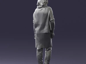 woman in long boots 0618 3d print ready 3D Print Model