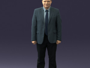man in gray jacket 0619 Modelo 3D