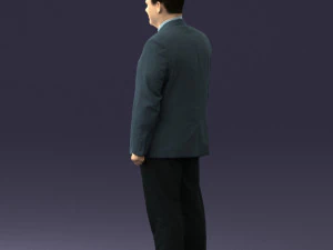 man in gray jacket 0619 3D Model