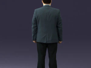 man in gray jacket 0619 3D Model