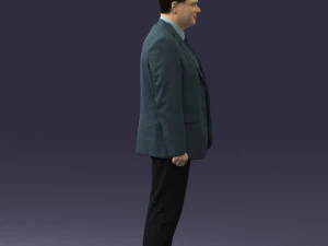 man in gray jacket 0619 3D Model