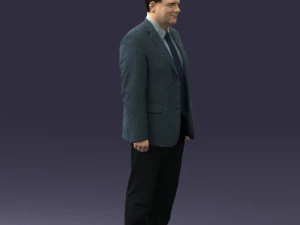 man in gray jacket 0619 3D Model
