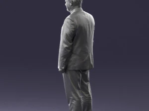 man in gray jacket 0619 3D Model