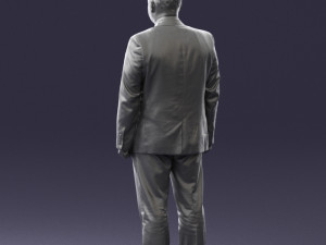 man in gray jacket 0619 3Dモデル