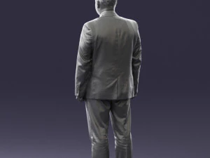 man in gray jacket 0619 3D Model