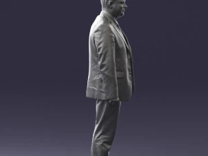 man in gray jacket 0619 3D Model