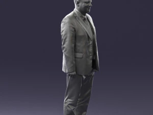 man in gray jacket 0619 3D Model