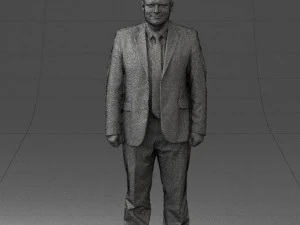 man in gray jacket 0619 3D Model