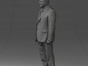 man in gray jacket 0619 3D Model