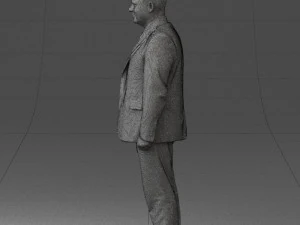 man in gray jacket 0619 3D Model