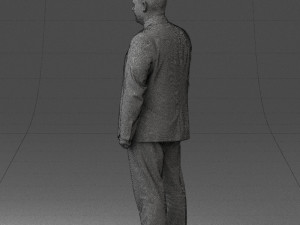 man in gray jacket 0619 3Dモデル