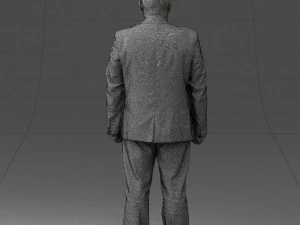 man in gray jacket 0619 3D Model