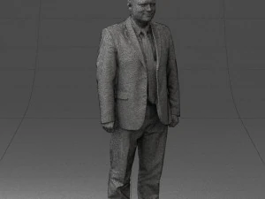 man in gray jacket 0619 3D Model