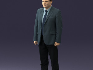 man in gray jacket 0619 3d print ready 3D Print Model