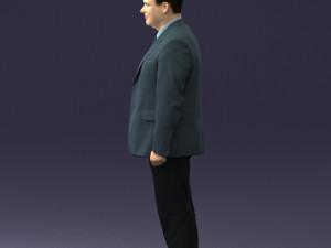 man in gray jacket 0619 3d print ready 3D Print Model