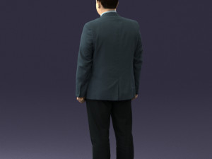 man in gray jacket 0619 3d print ready 3D Print Model