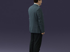 man in gray jacket 0619 3d print ready 3D Print Model