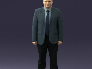 man in gray jacket 0619 3d print ready 3D Print Model