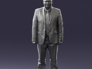 man in gray jacket 0619 3d print ready 3D Print Model