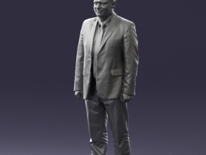 man in gray jacket 0619 3d print ready 3D Print Model