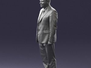 man in gray jacket 0619 3d print ready 3D Print Model
