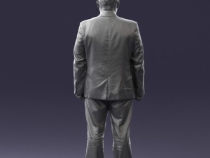 man in gray jacket 0619 3d print ready 3D Print Model