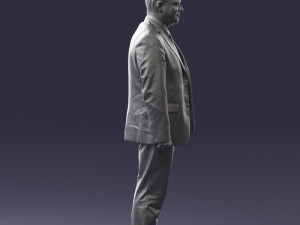 man in gray jacket 0619 3d print ready 3D Print Model