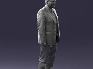 man in gray jacket 0619 3d print ready 3D Print Model