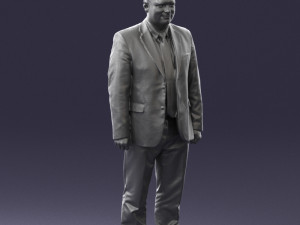 man in gray jacket 0619 3d print ready 3D Print Model
