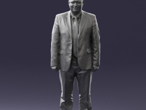 man in gray jacket 0619 3d print ready 3D Print Model