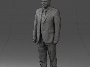 man in gray jacket 0619 3d print ready 3D Print Model