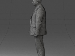 man in gray jacket 0619 3d print ready 3D Print Model
