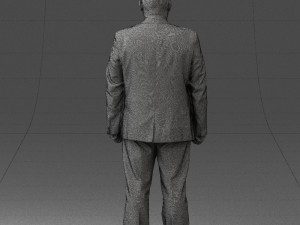 man in gray jacket 0619 3d print ready 3D Print Model