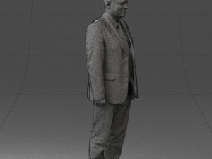 man in gray jacket 0619 3d print ready 3D Print Model