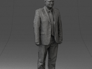 man in gray jacket 0619 3d print ready 3D Print Model