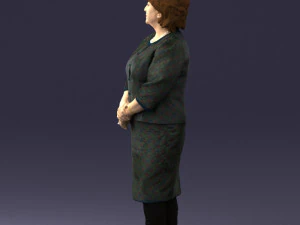 lady in gray suit 0620 3D Model