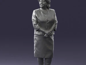 lady in gray suit 0620 3D Model