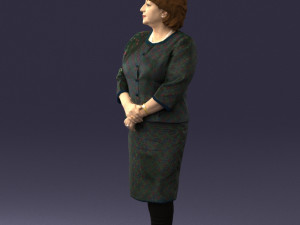 lady in gray suit 0620 3d print ready Model do druku 3D