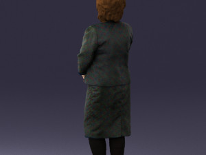 lady in gray suit 0620 3d print ready Model do druku 3D