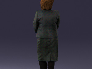 lady in gray suit 0620 3d print ready Model do druku 3D