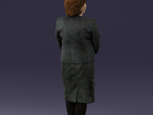 lady in gray suit 0620 3d print ready Model do druku 3D