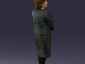 lady in gray suit 0620 3d print ready Model do druku 3D
