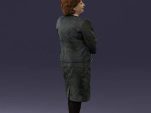 lady in gray suit 0620 3d print ready 3D Print Model