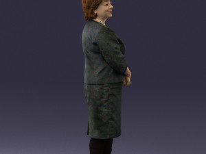 lady in gray suit 0620 3d print ready Model do druku 3D