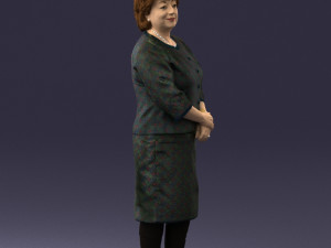 lady in gray suit 0620 3d print ready Model do druku 3D