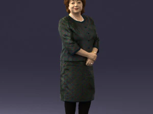 lady in gray suit 0620 3d print ready 3D Print Model